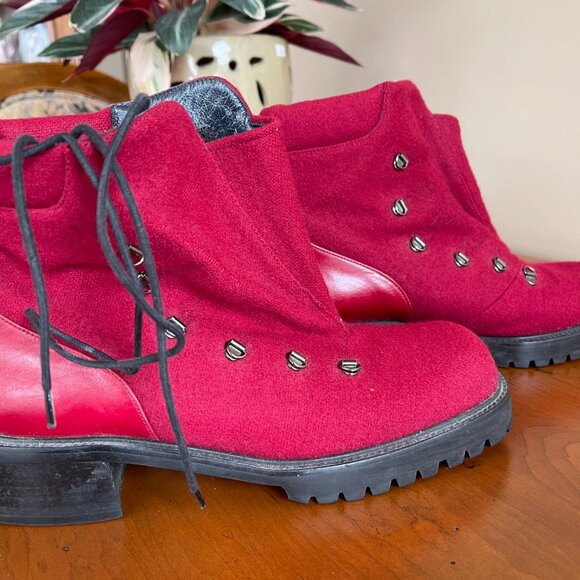 Stuart Weitz Felted Wool/Gortex Boots - Picture 2 of 6